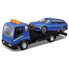 Эвакуатор Bburago Street fire с машинкой 18-31399 1:43, 22 см, синий