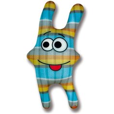 Мягкая игрушка антистресс Штучки, к которым тянутся ручки Туда-сюда, голубой, желтый, серый
