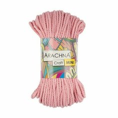Пряжа ARACHNA Craft Mini 75% хлопок, 25% фибра 3 шт. х 94.1 г 30.48 м цв. №04 розовый (Craft Mini-№04 розовый)
