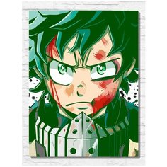 Картина по номерам на холсте Аниме моя геройская академия (Изуко Мидория) - 9179 В 30x40