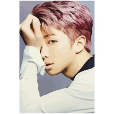 Картина по номерам на холсте kpop bts Namjoon Ким Намджун - 2306 40X60