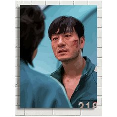 Картина по номерам Сериал Игра в кальмара - 7188 В 30x40