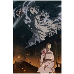 Картина по номерам на холсте Атака титанов - 7 40 х 60