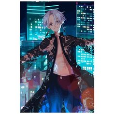 Картина по номерам на холсте аниме Токийские мстители (Манджиро, Кен, Баджи, Казутора) - 6689 В 60x40