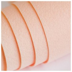 Фетр корейский жесткий листовой 33x110 см толщина 1,2 мм, цвет светло-персиковый 808 / для творчества рукоделия КафеБижу