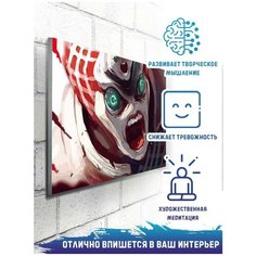 Картина по номерам на холсте Аниме JOJO (Джованна, Джотаро, ДжоДжо) - 8947 Г 30x20