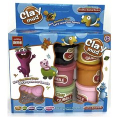 Воздушный пластилин с формами Glay mud