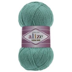 Пряжа Alize Cotton Gold (Ализе Коттон Голд) - 1 моток 610 изумруд 55% хлопок, 45% акрил 330м/100г