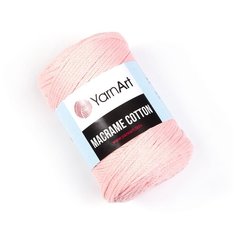 Нить вязальная YarnArt Macrame Cotton, 80 % хлопок, 20 % полиэстер, 250 г, 225 м, 1 шт., 767 розовая пудра