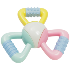 Погремушка Сима-ленд Шар - трещетка, 6971105 голубой/розовый/желтый