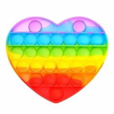 Pop it. Игровой коврик "Радужное сердце" Pop111 Нет бренда