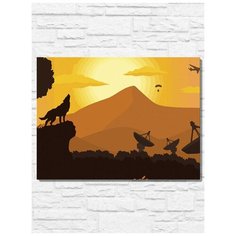 Картина по номерам на холсте игра RUST (PS, Xbox, PC, Switch) - 11065 Г 30x40