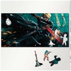 Пазл из дерева с фигурками, 230 деталей, 46х23 см игры Final Fantasy VII 7 Remake - 5318 Puzzle Wood