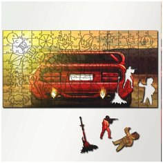 Пазл из дерева с фигурками, 230 деталей, 46х23 см игры Top Gear 2 - 5691 Puzzle Wood