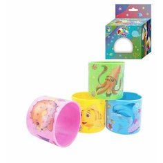 1TOY пружинка Радуга-Дуга морские обитатели, 4 вида в асс, 7,5*7,5см, в кор с окошком