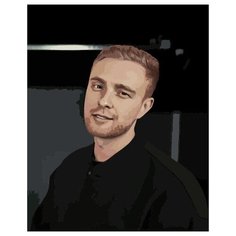 Картина по номерам Егор Крид 40*50 / холст на подрамнике