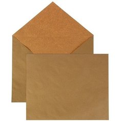Крафт-конверт С4 229x324 мм, чистый, без окна, треугольный клапан, без клея, 80 г/м², в упаковке 500 шт. (250 шт) Курт