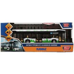 Модель «Электробус КАМАЗ-6282», 19,5 см, свети звук, 3 кнопки, цвет белый Технопарк