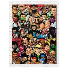 Картина по номерам на холсте игра Mortal Kombat - 11376 В 30x40