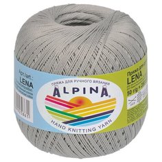 Пряжа ALPINA "LENA" 100% мерсеризованный хлопок 10 шт.х50г 280м №41 светло-серый