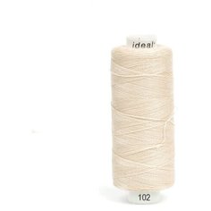 Нитки бытовые IDEAL, толщина 40/2, полиэстер 100%, 366м, цвет 102 экрю