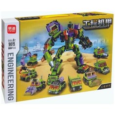 Конструктор "Трансформер Строительная техника" 660 деталей. City series 9015 Mi Ng Di