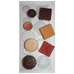 Печенное ассорти - форма пластиковая для мыла и шоколада Нет бренда