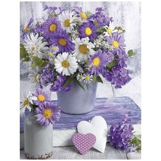 Алмазная мозаика на холсте с подрамником (картина стразами, алмазная вышивка) Букет гербер 40x50 см. Boom Boom Shop