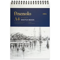 Альбом-блокнот для графики Finenolo 160г/м2 A4 (21х29.7см.) 60 листов - спираль по короткой стороне, твердая обложка