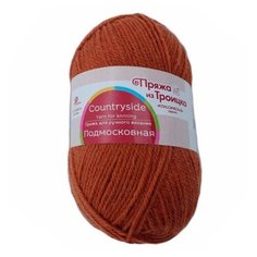 Пряжа Троицкая камвольная фабрика Подмосковная, 50 % шерсть, 50 % акрил, 100 г, 250 м, 1 шт., 30 светлый теракот