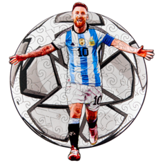 Деревянные пазлы для детей и взрослых/Лионель Месси/игра-головоломка/подарочный набор Active Puzzles