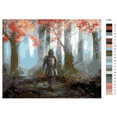 Картина по номерам V-240 "Самурай", 60x80 см Brushes Paints