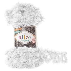Пряжа Alize Puffy Fur, 100 % полиэстер, 100 г, 6 м, 5 шт., 6100 
