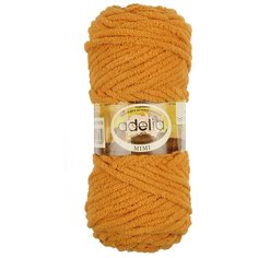 Пряжа Adelia Mimi, 100 % полиэстер, 100 г, 80 м, 5 шт., №16 оранжевый