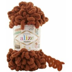 Пряжа Alize Puffy 100 г 9,2 м (100% микрополиэстер) 1 шт, цвет 597 корица