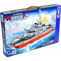 Конструктор Корабль "Крейсер-Эсминец", 530 деталей MJD