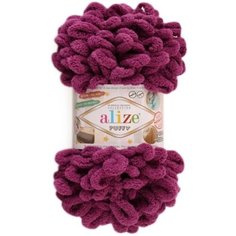 Пряжа Alize Puffy, 100 г, 9 м, 1 шт., 843 слива