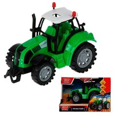 Трактор Технопарк зеленый 15см световые и звуковые эффекты 1901A101-R-GREEN