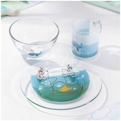 Набор детской посуды Доляна "Ловись большая и малая", 3 предмета