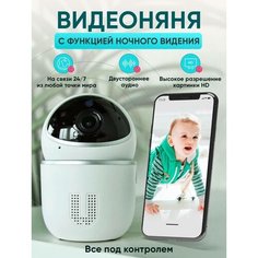 Видеоняня / Камера наблюдения WiFi / Умная камера видеонаблюдения поворотная / Наблюдение за ребенком / Камера наблюдения для дома Ycc365 Plus