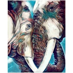 Картина по номерам Дикие слоны 40х50 см 000 Art Hobby Home