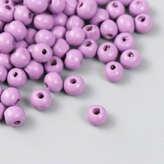 Бусины для творчества дерево "Аметист" d-0,8 см, набор 20 гр Арт Узор