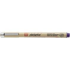 Ручка капиллярная Sakura Pigma Brush, наконечник кисть, цвет чернил: фиолетовый