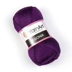 Пряжа YARNART Begonia (YARNART), фиолетовый - 5550, 100% мерсеризованный хлопок, 5 мотков, 50 г, 169 м.