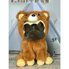 Мягкая игрушка Мопс в костюме Мишки Plush Toys