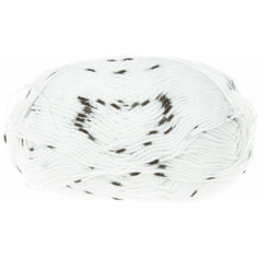 Пряжа Yarnart Baby Color белый-черная крапинка (273/205), 100%акрил, 150м, 50г, 1шт