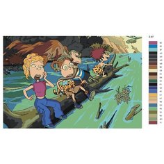 Картина по номерам Z-87 "Дикая семейка Торнберри" 40х60 Brushes Paints