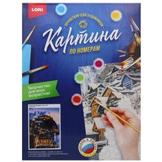 Картина по номерам на картоне "Вечер над Грецией" Lori