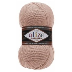 Пряжа Alize Lanagold Fine, 49 % шерсть, 51 % акрил, 100 г, 390 м, 5 шт., 161 пудра