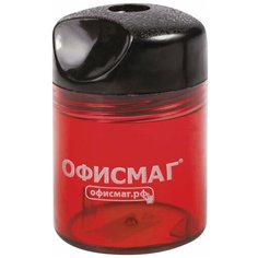 ОфисМаг Точилка с контейнером 226940 красный